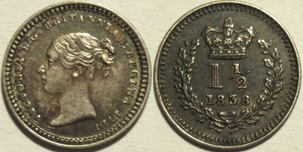 monnaies monde royaume uni victoria 1 pence 1838 great britain