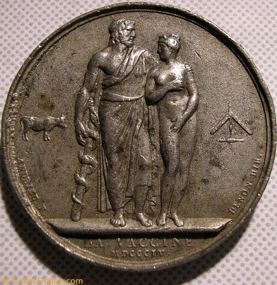Napoléon Ier - Médaille 1804, La Vaccine 3 medailles france empire napoleon ier medaille 1804 la vaccine