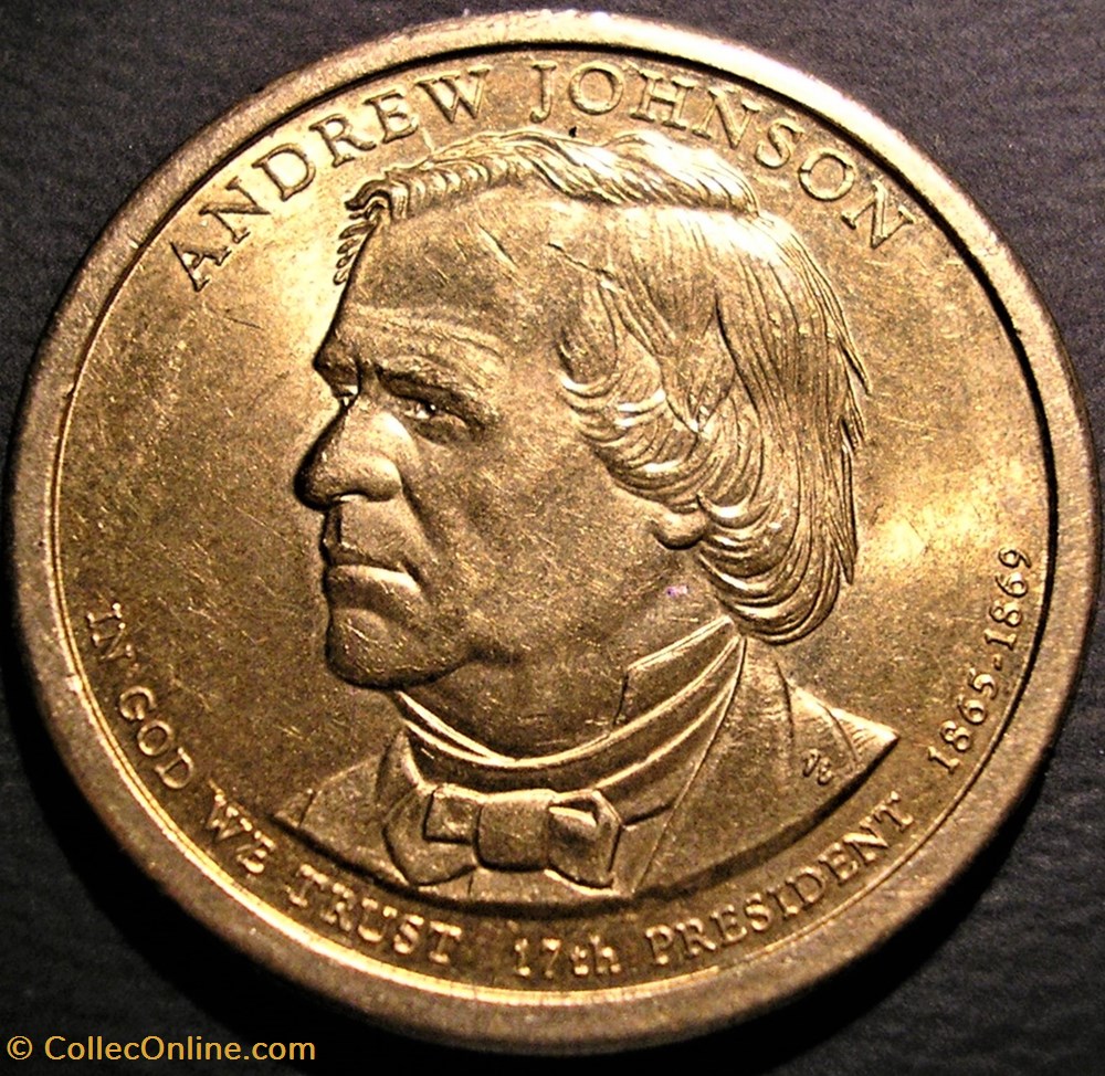 Andrew Johnson 2011 One Dollar Philadelphia Mint Coins World