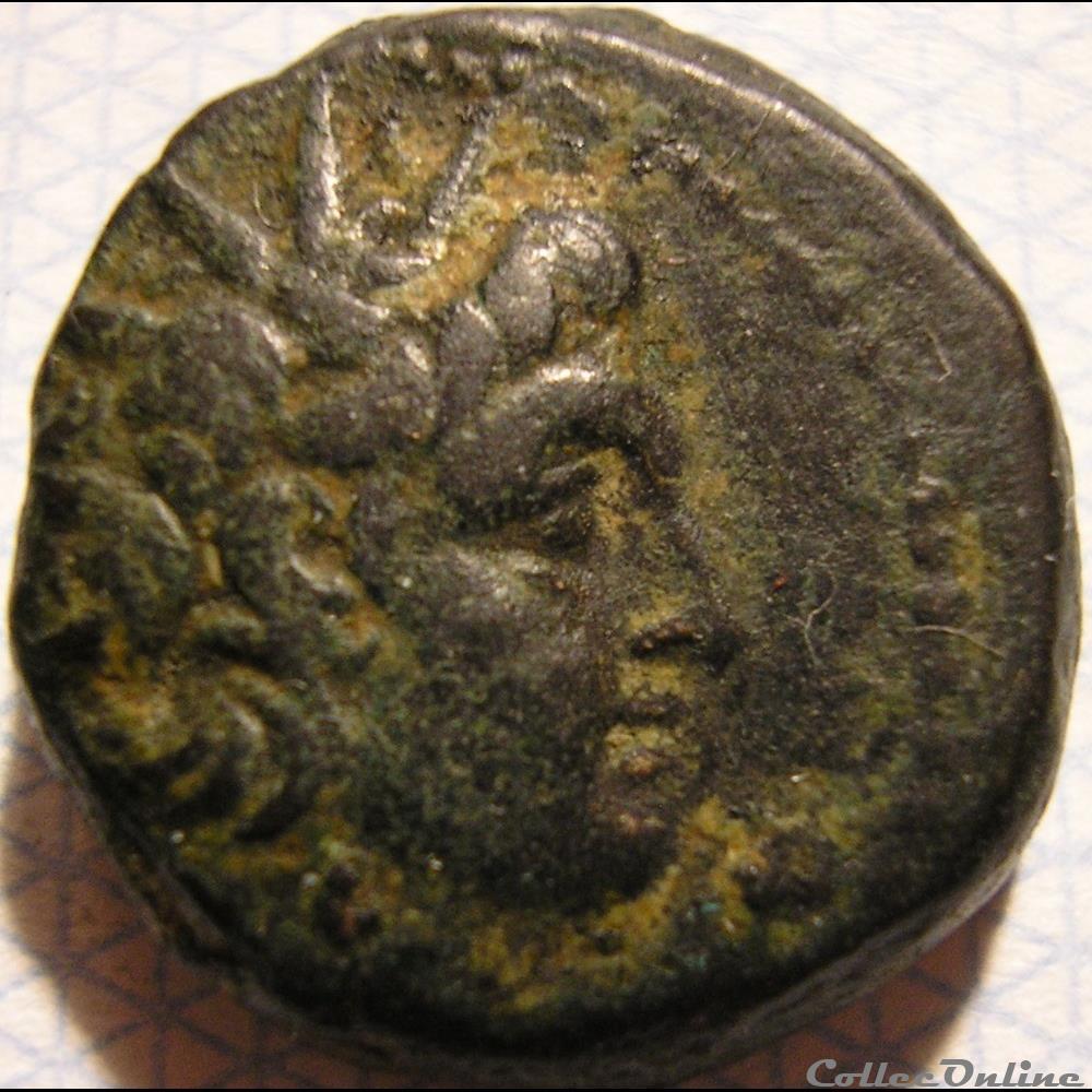 Antiochos VI Epiphanes Dionysos - AE15 BC. 145-142 monnaie antique grecque antiochos vi epiphanes dionysos ae15 bc 145 142
