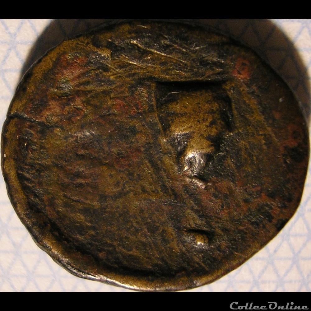 Kyrene, Kyrenaica - Æ16 - ca.400 BC. 2 monnaie antique av jc ap grecque kyrene kyrenaica 16 ca 400 bc