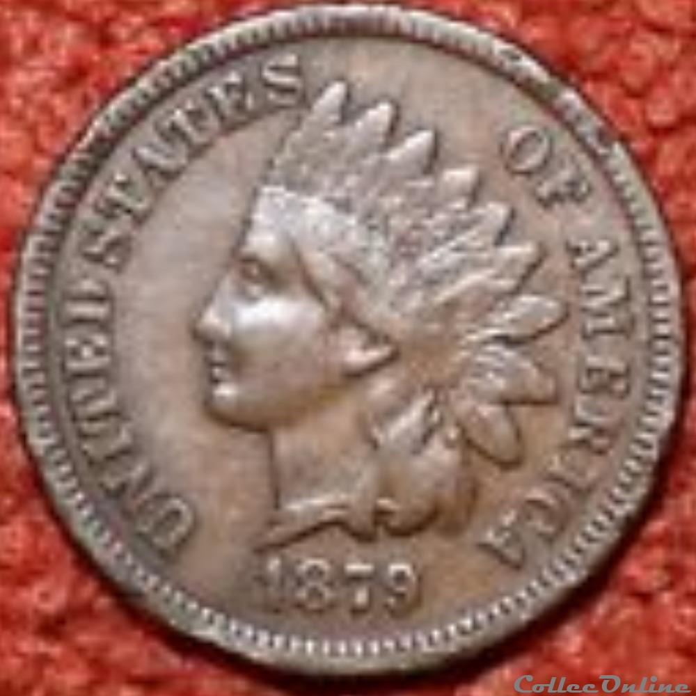 1879 One Cent monnaie monde etat uni 1879 one cent