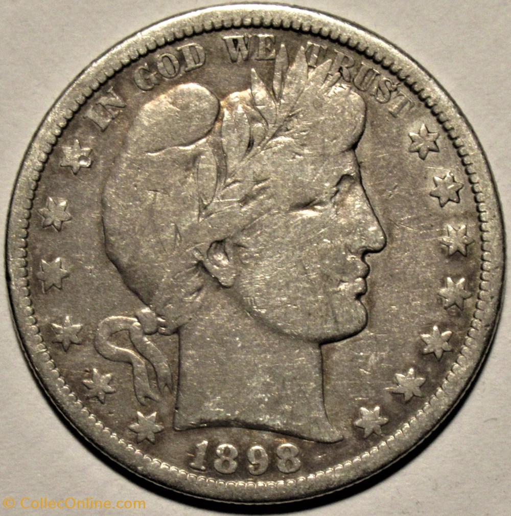 1898 San Francisco Half $ (ex.2) monnaies monde etats unis 1898 san francisco half ex 2