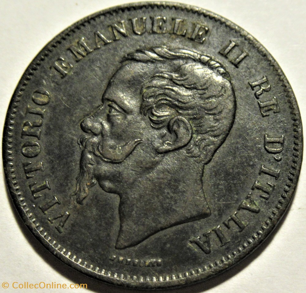 monnaies monde italie 1861 regno italia 5 centesimi milano vittorio emanuele ii