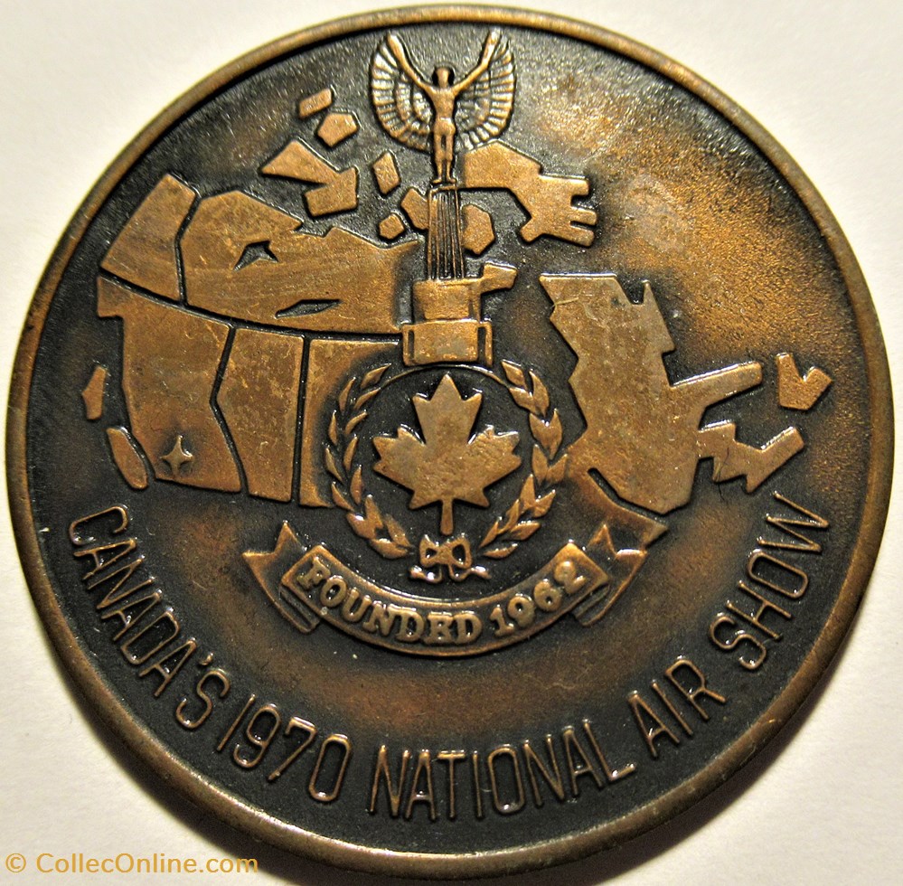 monnaies jetons mereaux ninth abbotsford international air show medal 1962 1970