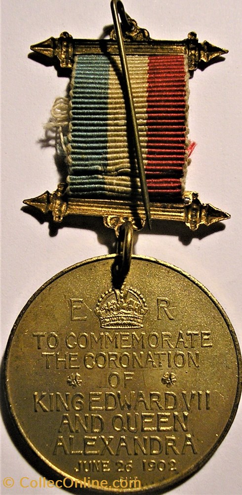 Edward VII & Alexandra - 1902 Coronation Medal - UK 5 medaille royaume uni edward vii alexandra 1902 coronation medal uk