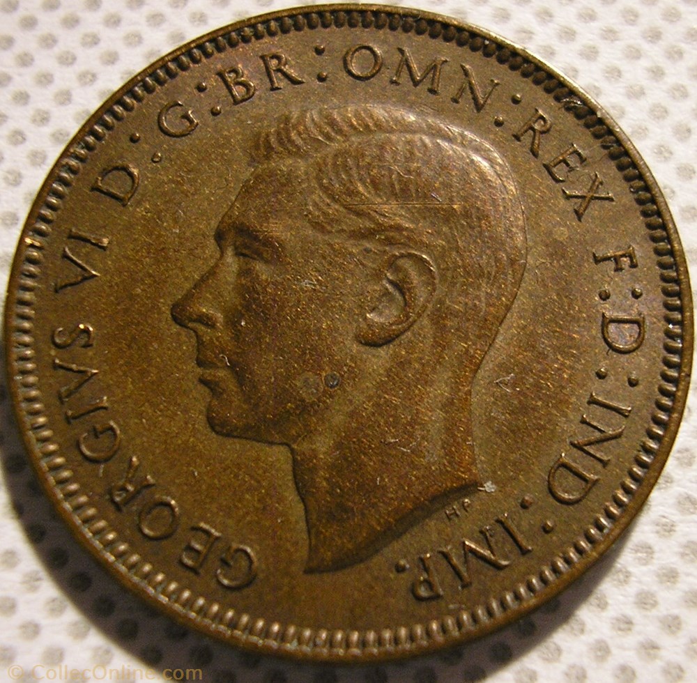 George VI - One Farthing 1939 - Great Britain (ex.2) monnaie monde royaume uni george vi one farthing 1939 great britain ex 2