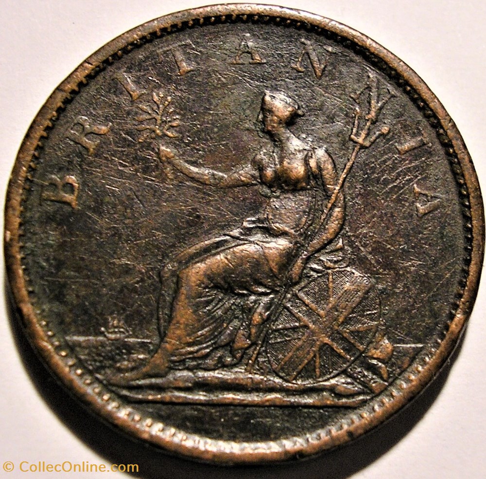 George III - One Penny 1807 Great Britain (ex.3) 2 monnaie monde royaume uni george iii one penny 1807 great britain ex 3