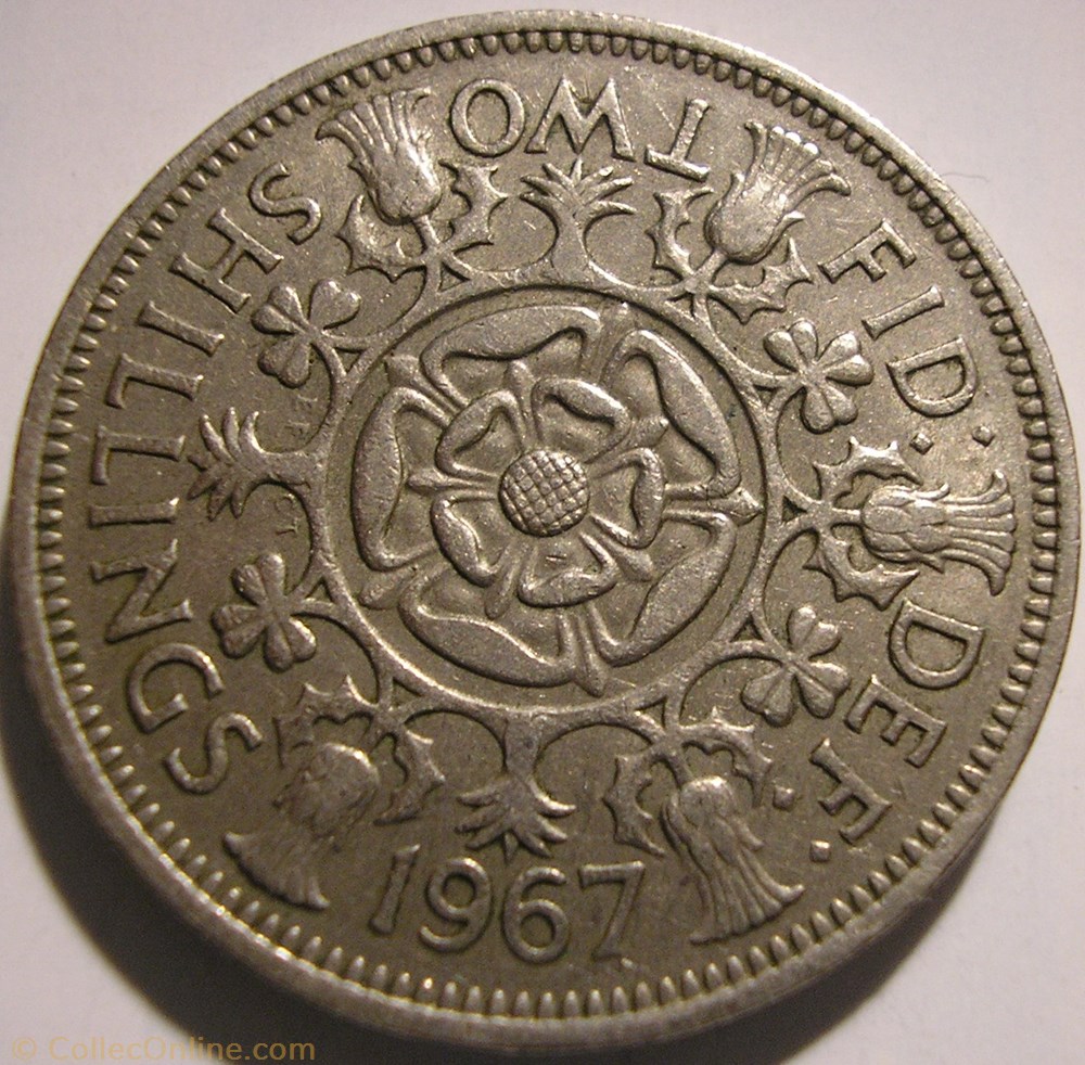 Elizabeth II - 1 Florin 1967 - UK monnaie monde royaume uni elizabeth ii 1 florin 1967 uk