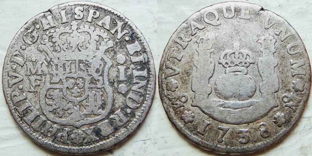 monnaies monde mexique 1738 mexico 1 real felipe v de espana