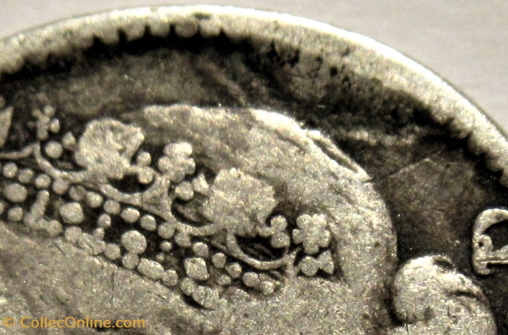 Victoria - 10 Cents 1885 - Error - Straits Settlements, Malaysia (ex.2) 4 monnaies monde malaisie victoria 10 cents 1885 error straits settlements malaysia ex 2