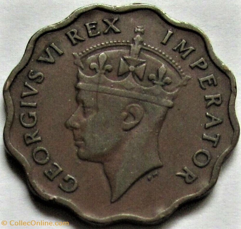 George VI - One Piastre 1946 - Cyprus 2 monnaies monde chypre george vi one piastre 1946 cyprus
