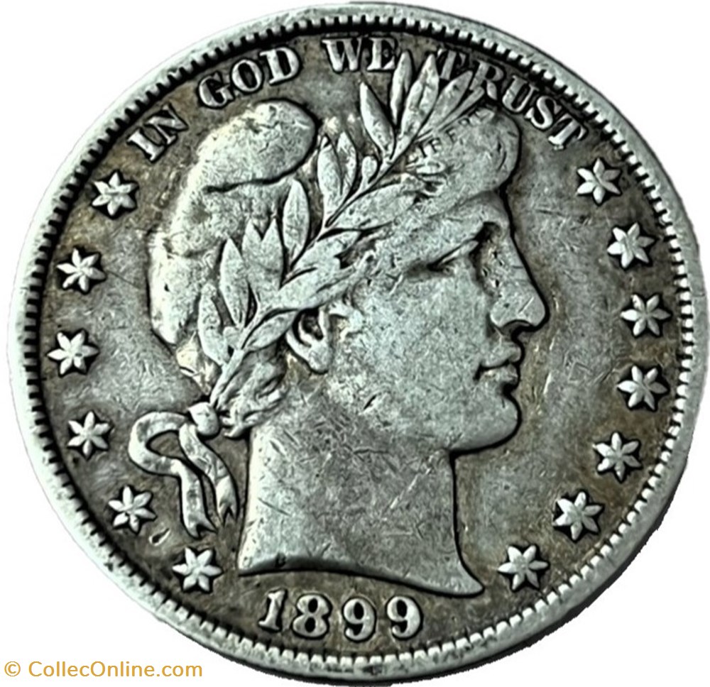 1899 Half Dollar - Doubled Denticles monnaies monde etats unis 1899 half dollar doubled denticles
