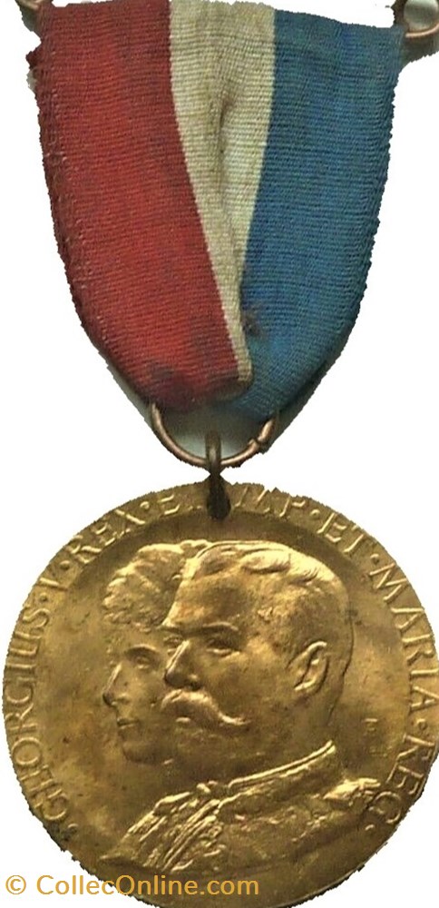 George V & Mary - 1911 Coronation Gilt Medal, Borough of Leicester, England 4 medaille royaume uni george v mary 1911 coronation gilt medal borough of leicester england
