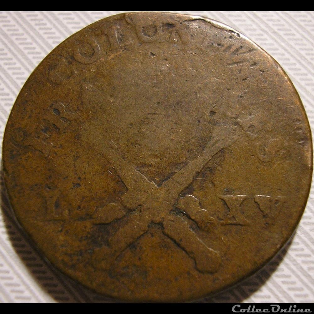 Louis XV - Sol de 12 Deniers 1767 A - Colonies d'Amérique 2 monnaie france colony louis xv sol de 12 deniers 1767 a colonies amerique