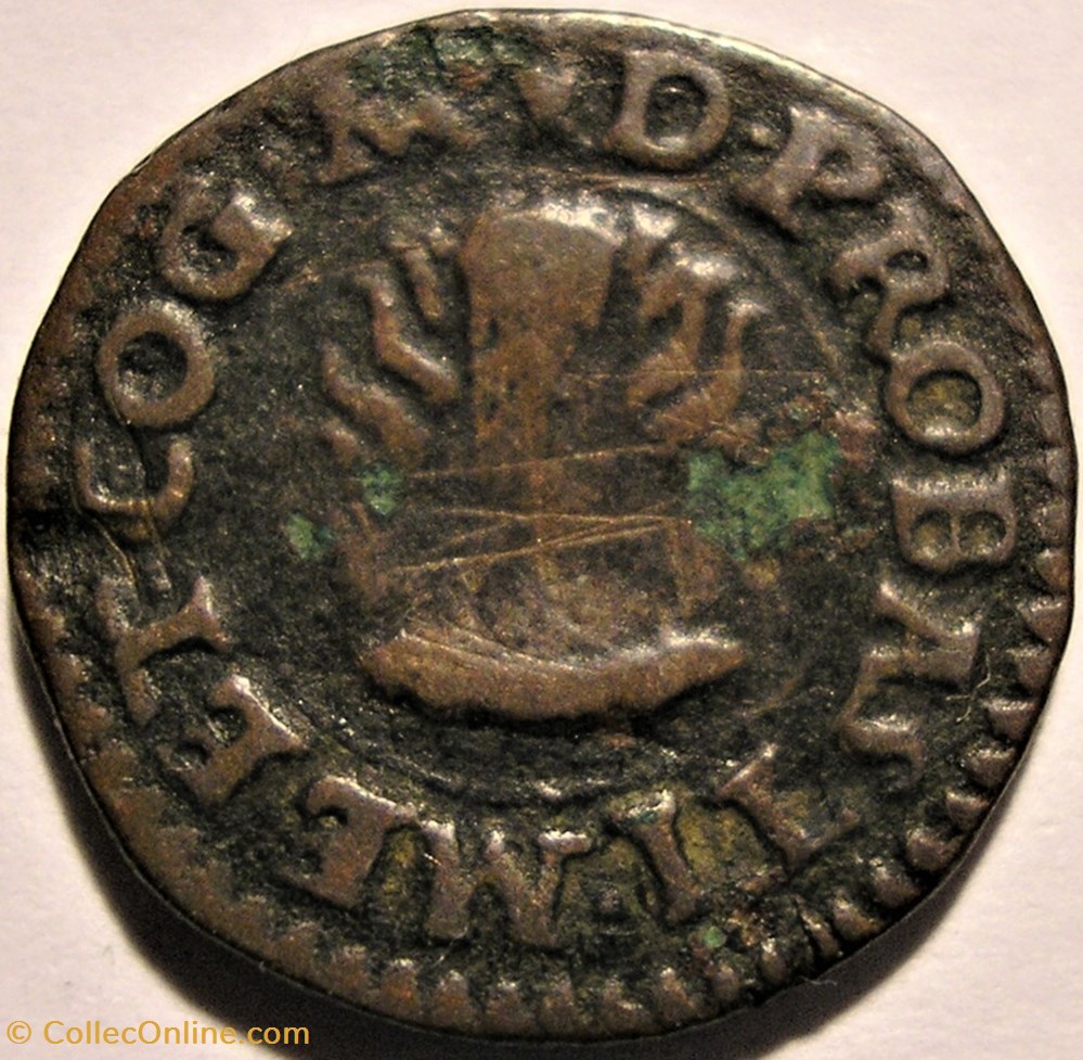 1484-1519 Marquisate of Mantua, Quattrino with crucible - Francesco II Gonzaga monnaies europe medievale duche de mantoue 1484 1519 marquisate of mantua quattrino with crucible francesco ii gonzaga