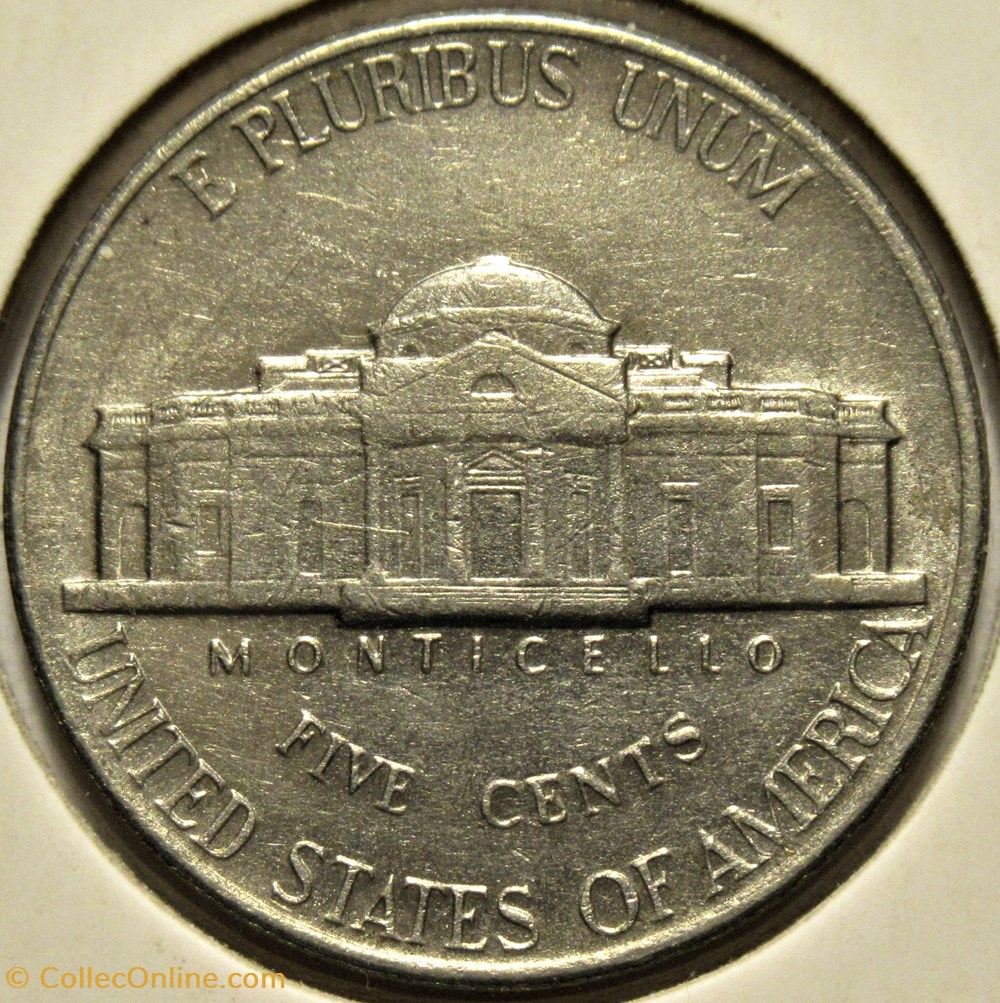 1992 Five Cents Jefferson, Denver - Monedas - Mundo - Estados Unidos