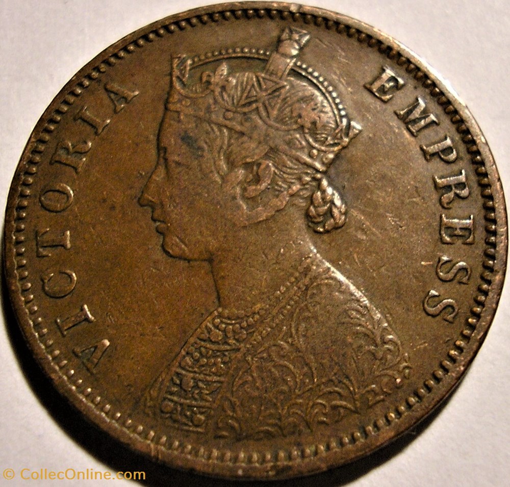 Victoria - One Quarter Anna 1886 - British India monnaie monde inde victoria one quarter anna 1886 british india