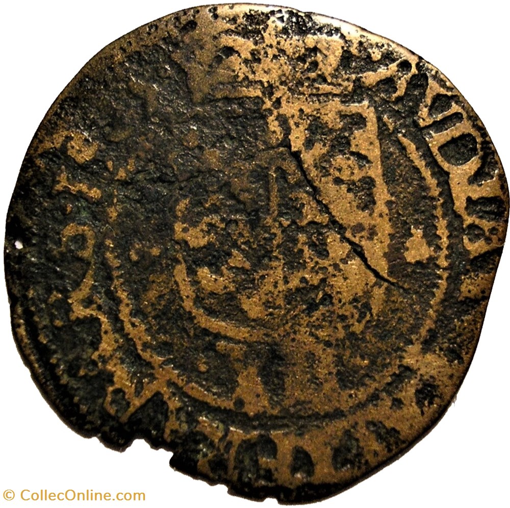 1583 Ernest of Bavaria, 12 Sols Brûlé - Principality of Liege monnaies europe medievale saint empire romain germanique 1583 ernest of bavaria 12 sols brule principality of liege