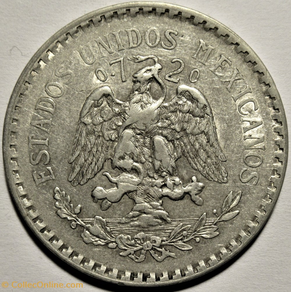 México - 1925 - Un Peso - Estados Unidos Mexicanos - Coins - World