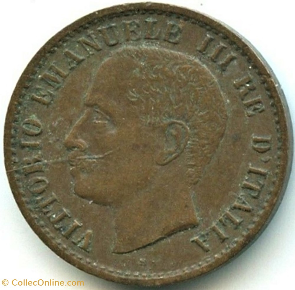 1905 Regno d'Italia, Centesimo, Roma - Vittorio Emanuele III (ex.2) 2 monnaies monde italie 1905 regno italia centesimo roma vittorio emanuele iii ex 2