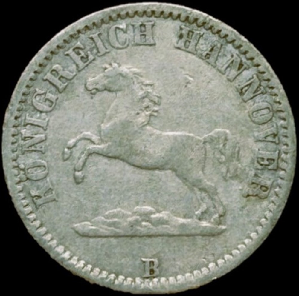 Georg V - 1/2 Groschen 1858 Braunschweig, Kingdom of Hannover monnaies monde allemagne georg v 1 2 groschen 1858 braunschweig kingdom of hannover