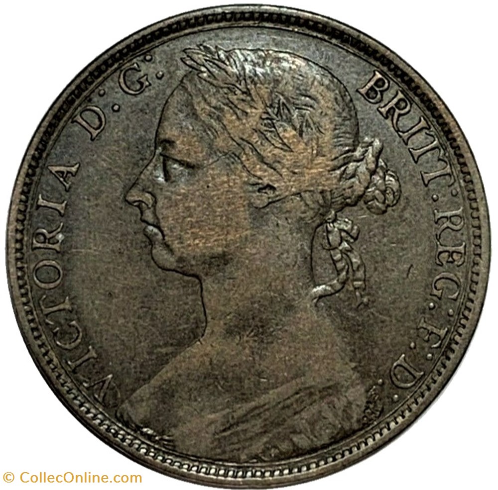 Victoria - One Penny 1889 - Kingdom of Great Britain monnaies monde royaume uni victoria one penny 1889 kingdom of great britain