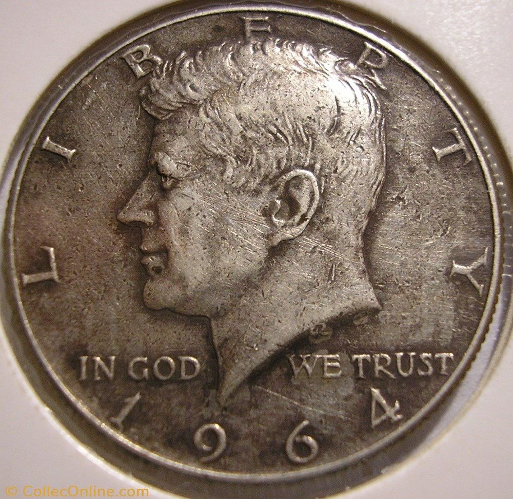 monnaie monde etat uni 1964 half dollar ex 2