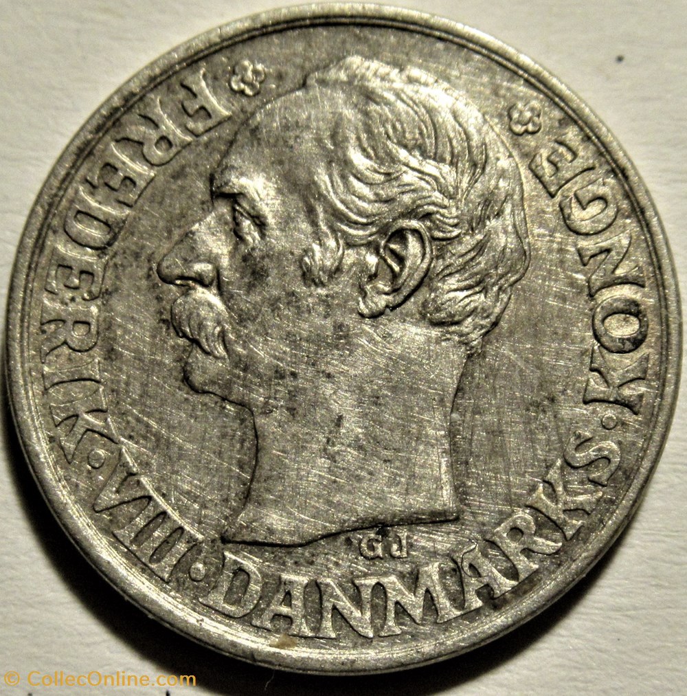Frederik VIII Denmark - 25 Øre 1911 2 monnaies monde danemark frederik viii denmark 25 re 1911