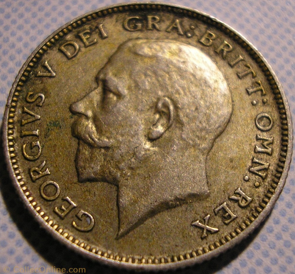 George V - 6 Pence 1921 - Great Britain 3 monnaie monde royaume uni george v 6 pence 1921 great britain