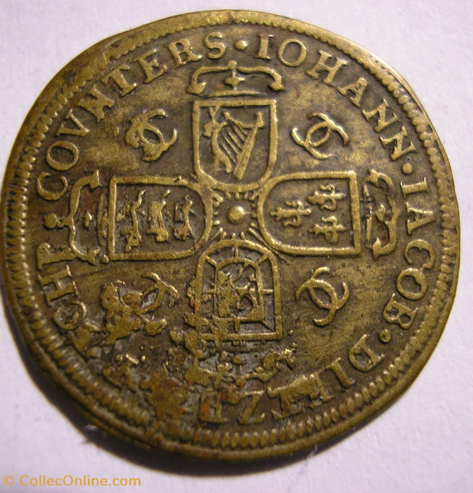 Caroline of Ansbach - Princess of Wales c.1720 Token - Nuremberg Rechenpfennig 3 monnaie jeton mereaux caroline of ansbach princess of wales c 1720 token nuremberg rechenpfennig