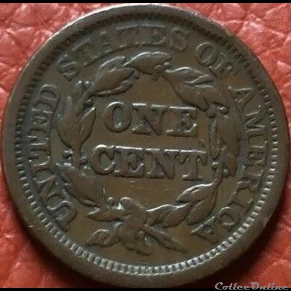 1844 One Cent monnaie monde etat uni 1844 one cent