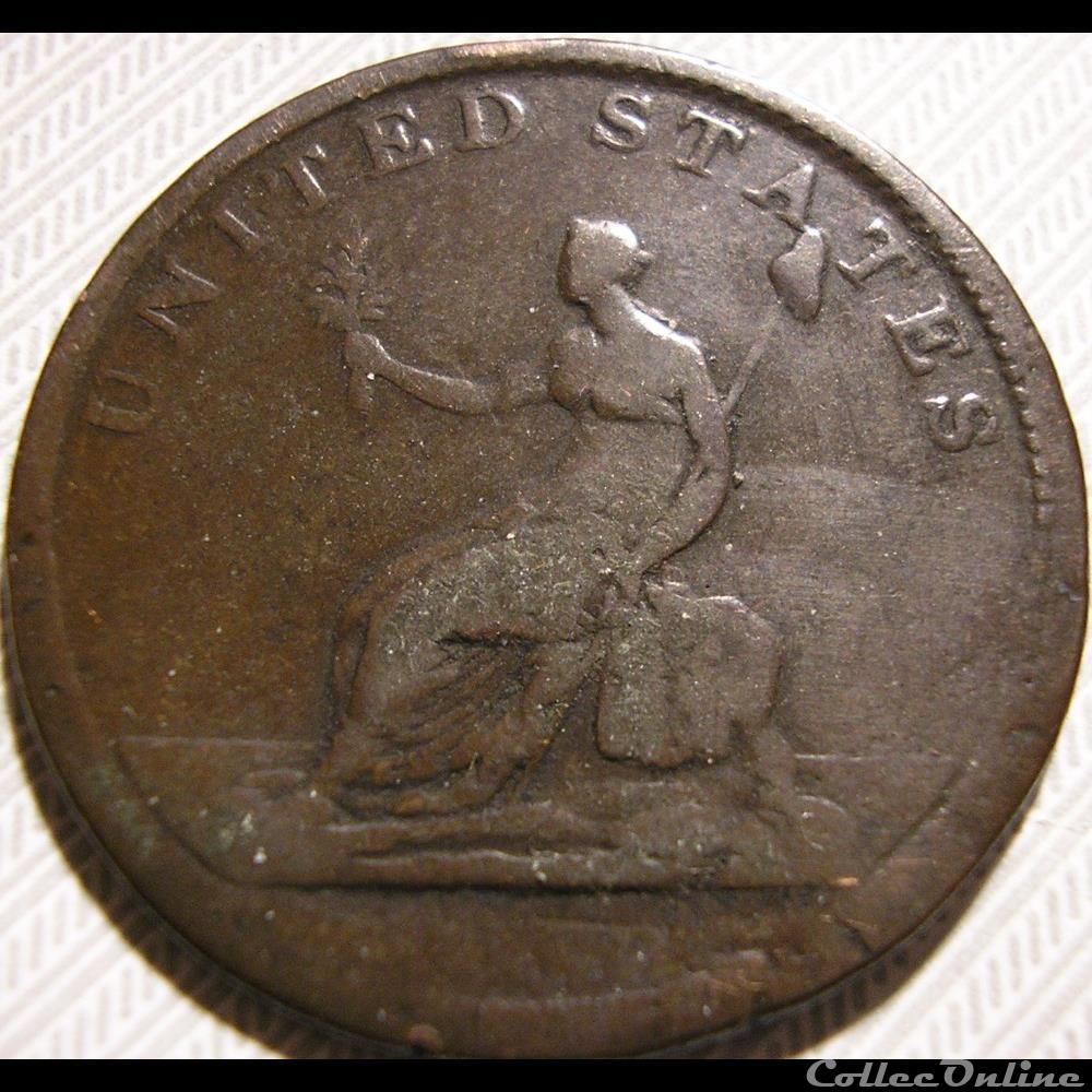 1783 Washington Independence Token - Draped Bust, No Button 4 monnaie monde etat uni 1783 washington independence token draped bust no button