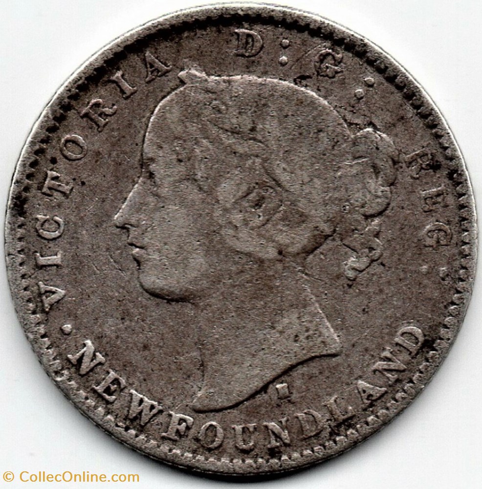 Victoria - 10 Cents 1872 H Newfoundland monnaie monde canadum victoria 10 cents 1872 h newfoundland