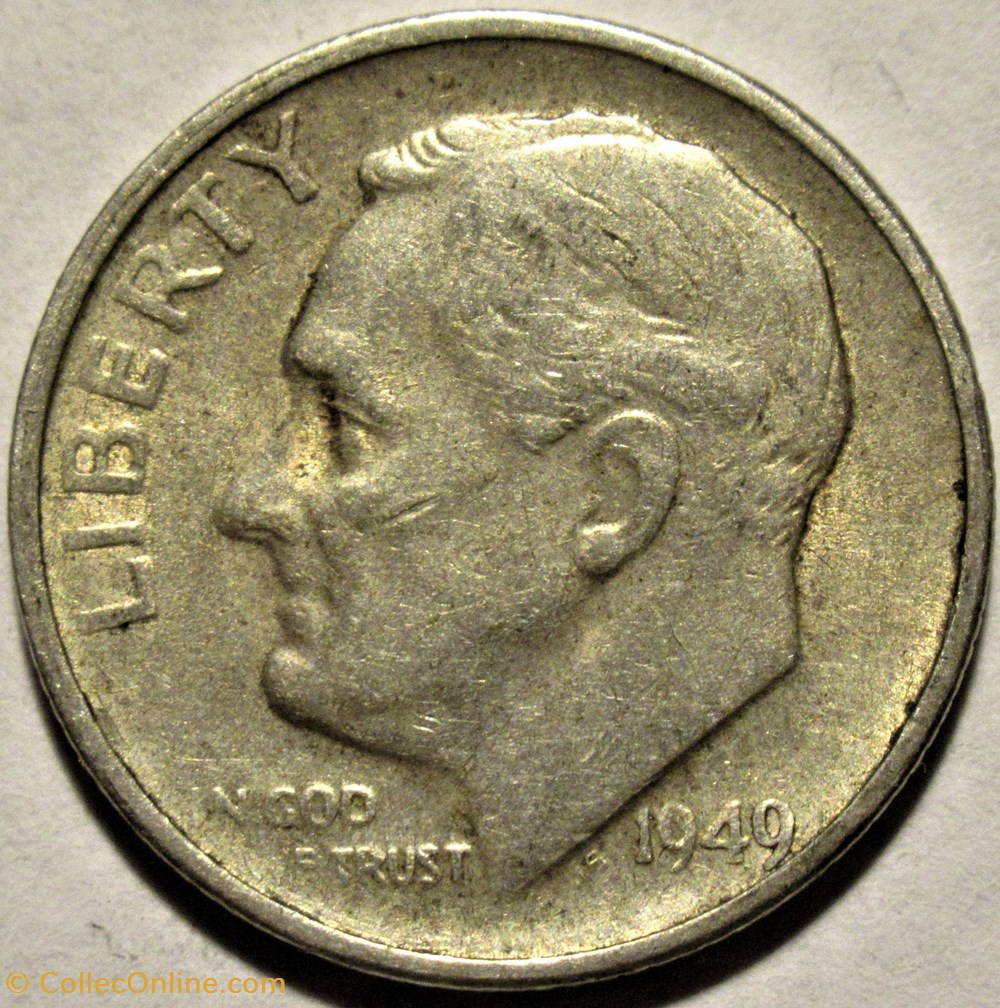 1949 San Francisco Dime monnaies monde etats unis 1949 san francisco dime