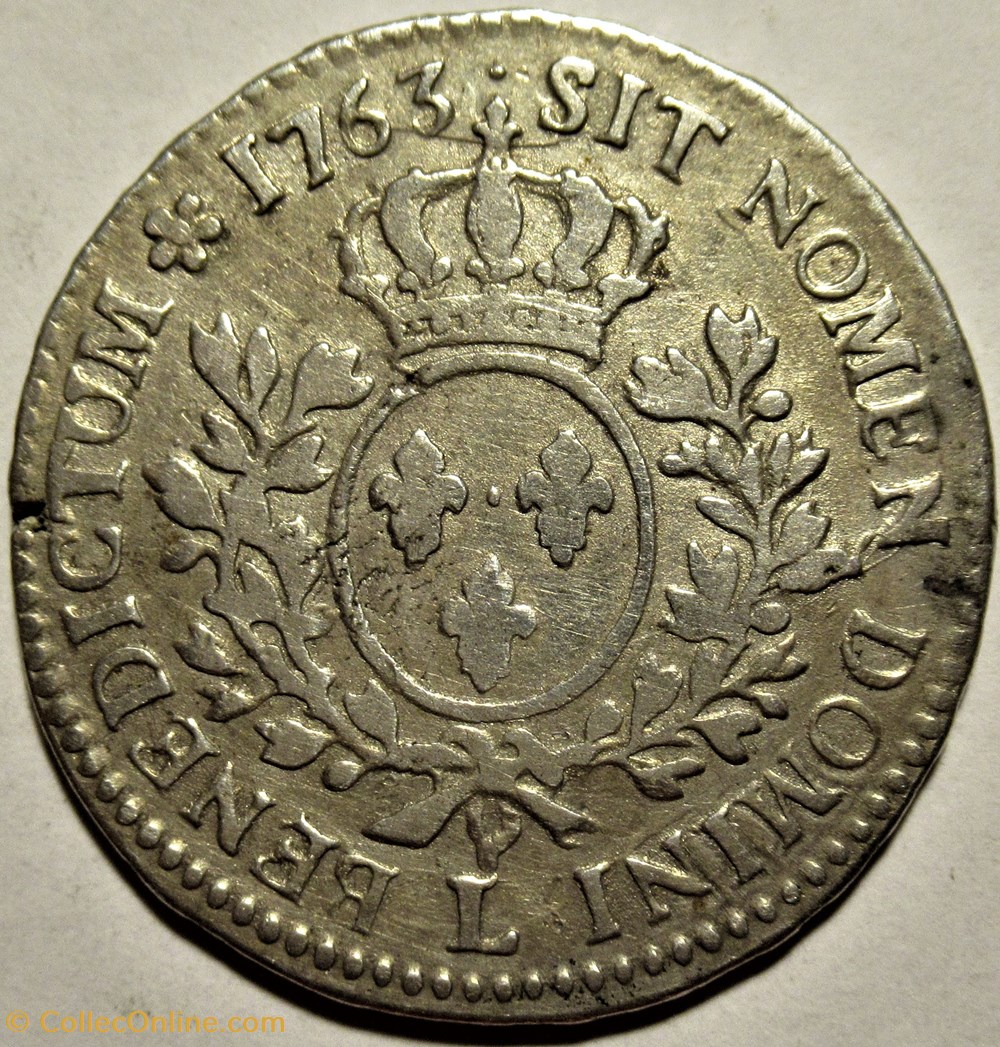 Louis XV - 1/2 Écu au bandeau 1763, Bayonne 3 monnaies europe medievale france royales louis xv 1 2 ecu au bandeau 1763 bayonne