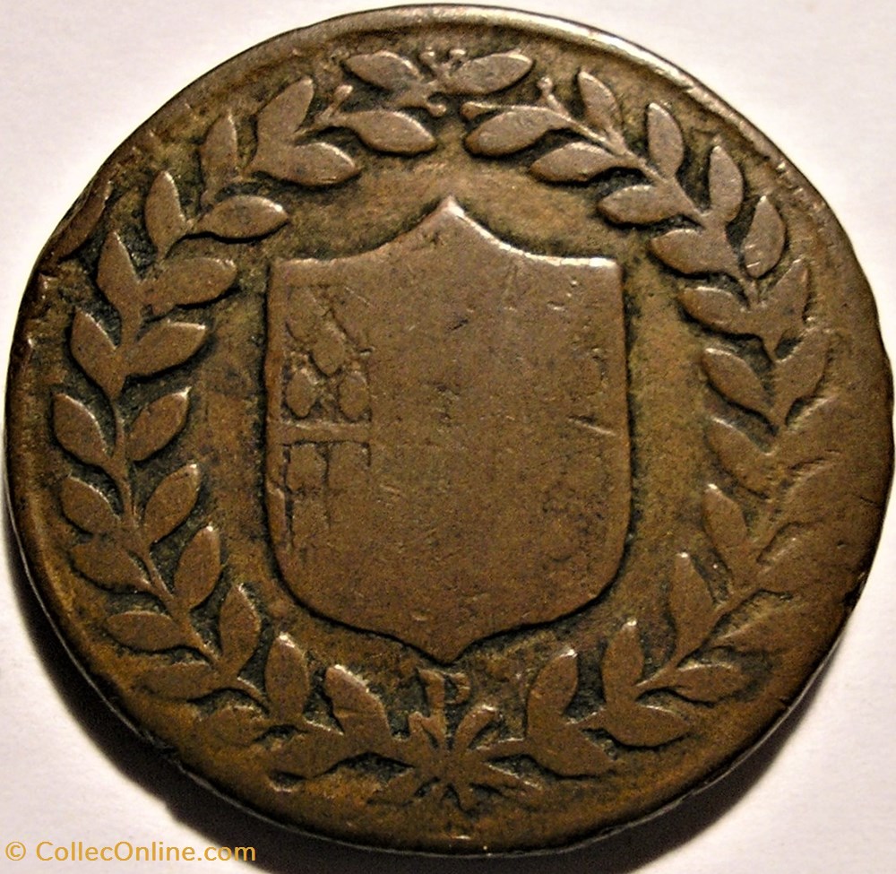 1797 P//RC, Royaume de Naples, 5 Tornesi - Ferdinand III de Bourbon-Siciles monnaies monde italie 1797 p rc royaume de naples 5 tornesi ferdinand iii de bourbon siciles