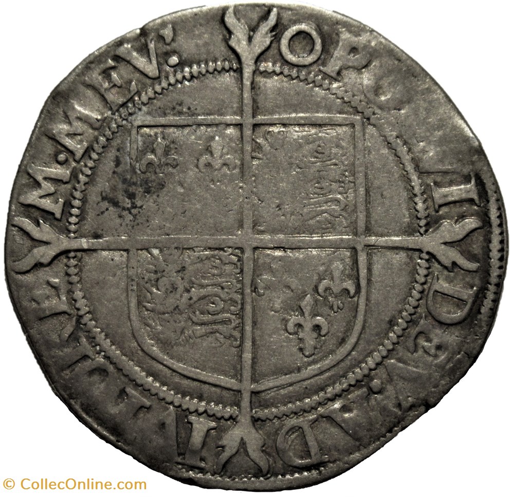 Elizabeth I Tudor - One Shilling 1600-01 - Kingdom of England 3 monnaies europe medievale royaume angleterre elizabeth i tudor one shilling 1600 01 kingdom of england