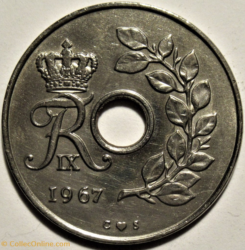 Frederik IX Denmark - 25 Øre 1967 monnaies monde danemark frederik ix denmark 25 re 1967