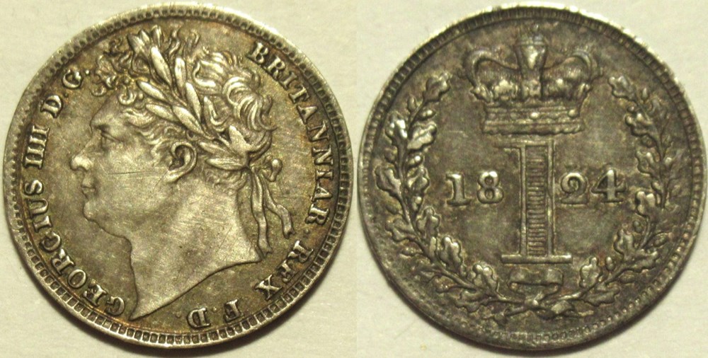 George IV - 1 Penny 1824 Maundy - Great Britain monnaies monde royaume uni george iv 1 penny 1824 maundy great britain