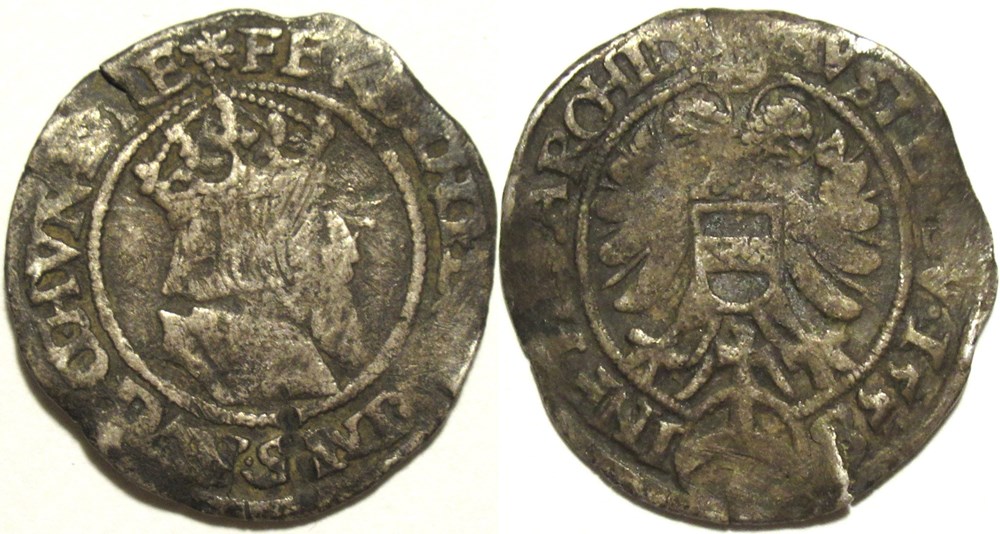 monnaies europe medievale saint empire romain germanique 1558 vienna 3 kreuzer ferdinand i holy roman emperor