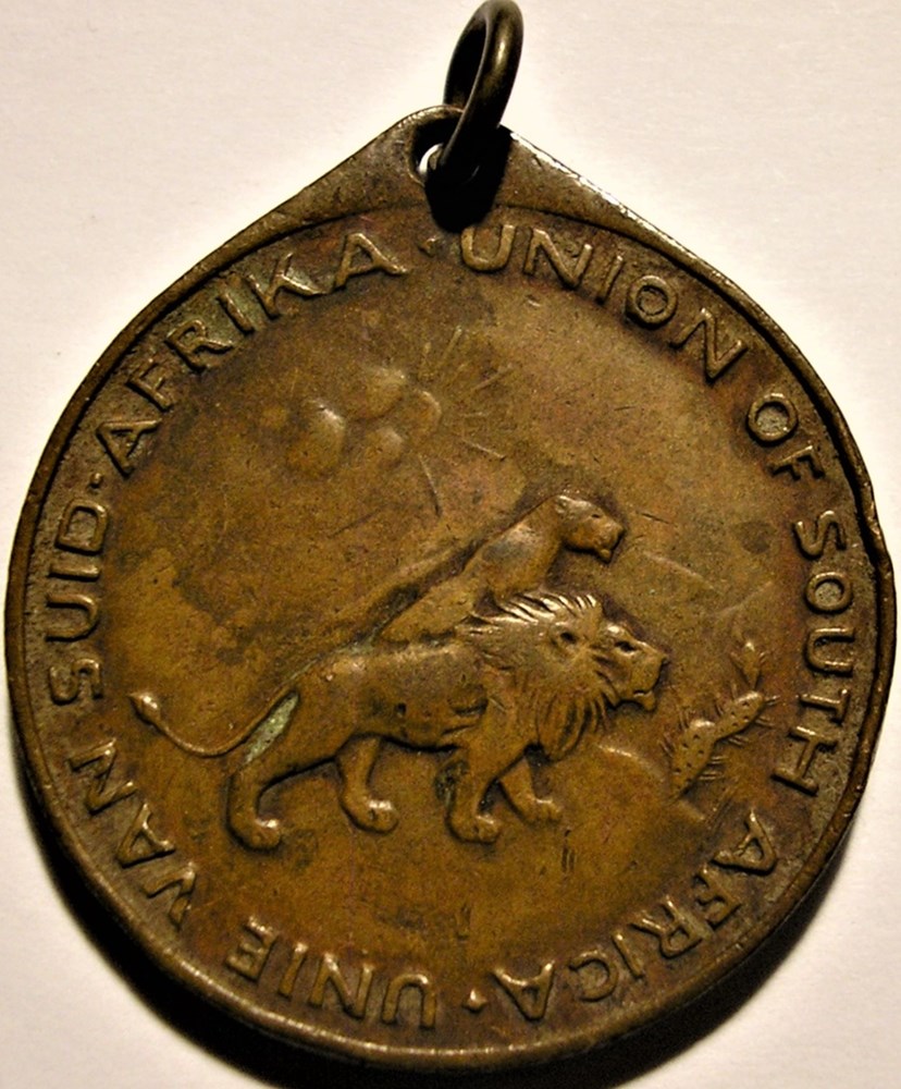 George VI & Elizabeth - Coronation 1937 Medallion - South Africa (ex.2) 2 medailles afrique du sud george vi elizabeth coronation 1937 medallion south africa ex 2