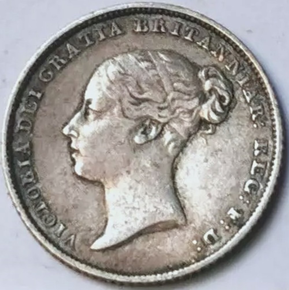 Victoria - Sixpence 1853 Kingdom of Great Britain monnaies monde royaume uni victoria sixpence 1853 kingdom of great britain
