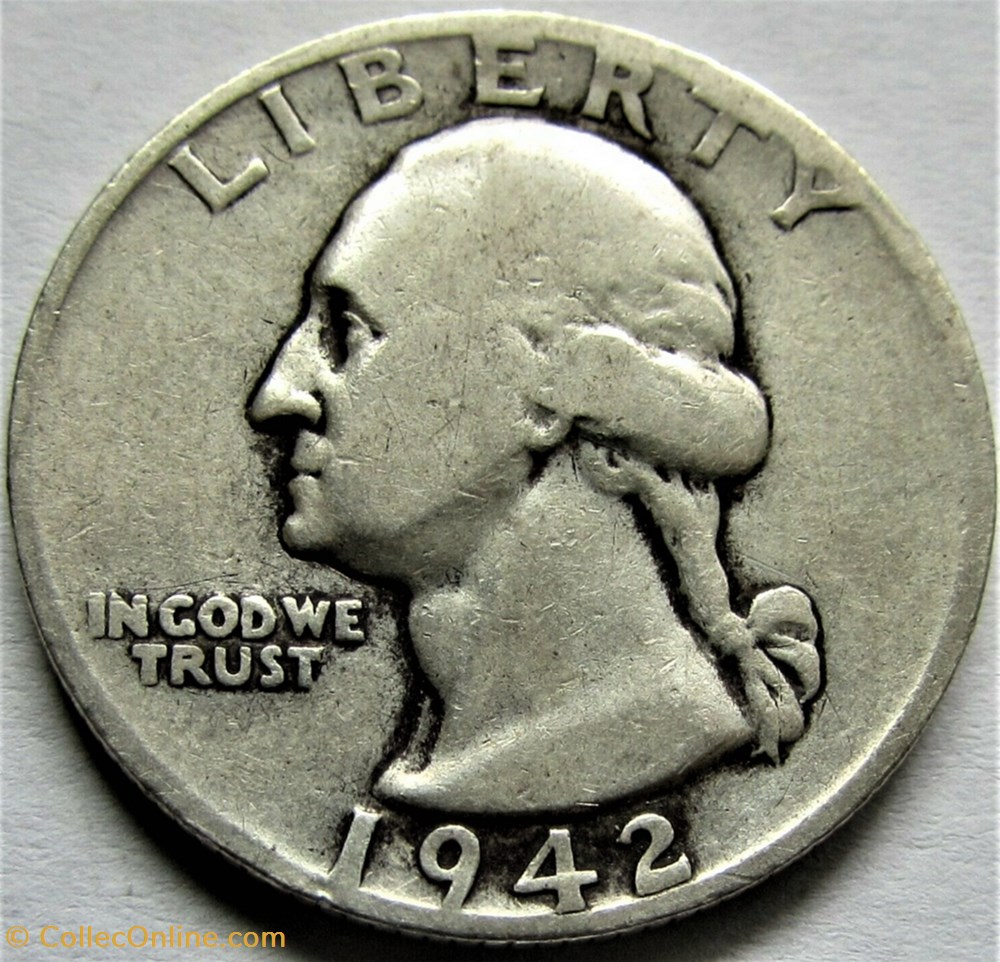 1942 San Francisco Quarter Dollar monnaies monde etats unis 1942 san francisco quarter dollar