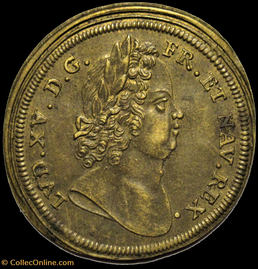 Louis XV - c.1715, Jeton / Rechenpfennig par J.J. Dietzel monnaies paranumismatique jetons poids louis xv c 1715 jeton rechenpfennig par j j dietzel
