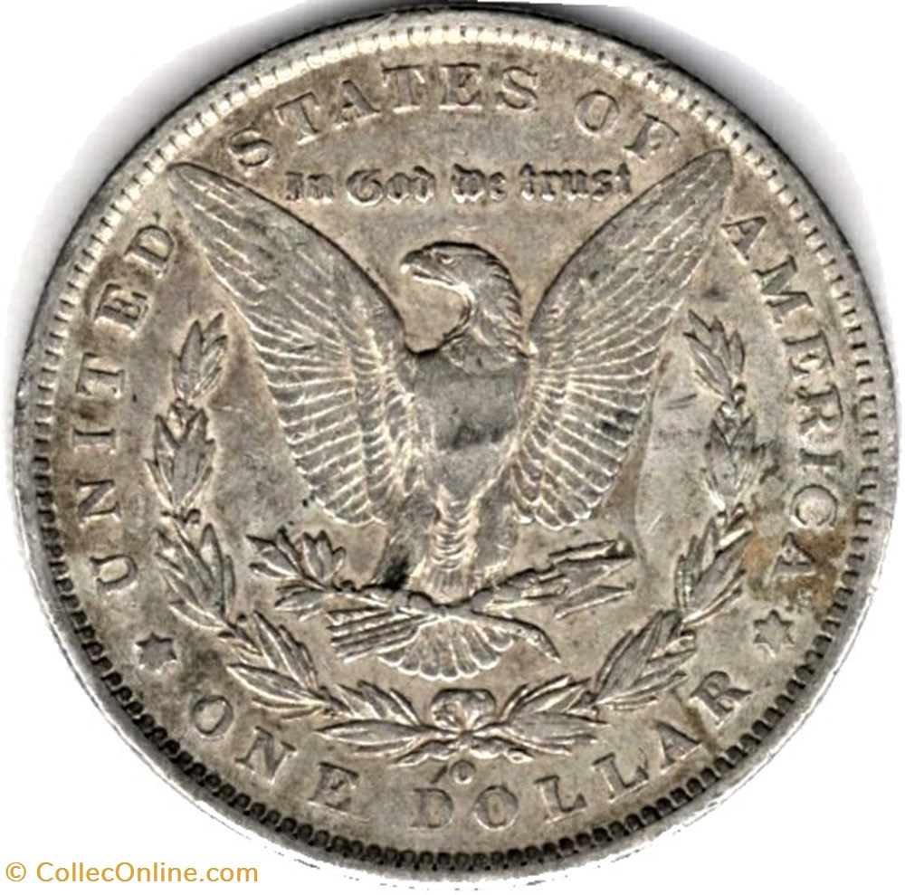 1889 New Orleans Dollar - Repunched Date monnaies monde etats unis 1889 new orleans dollar repunched date