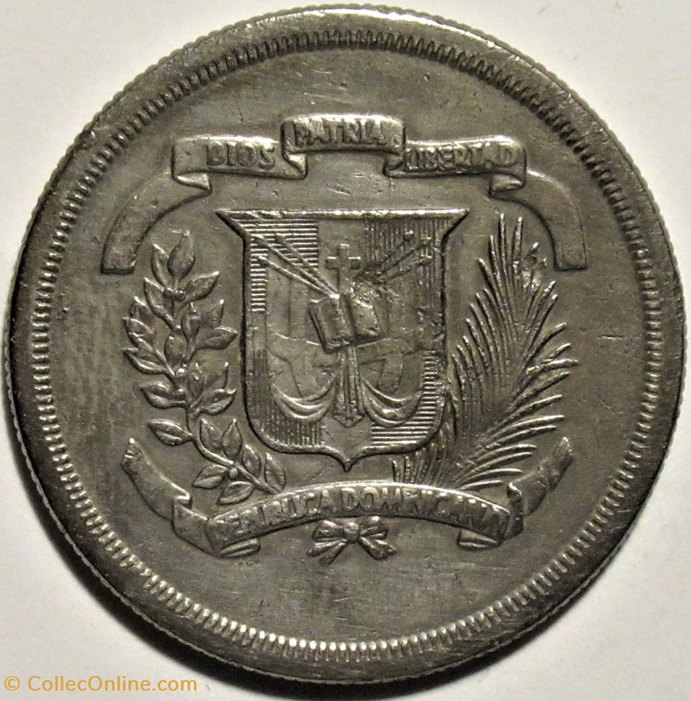 Dominican Republic - 1/2 Peso 1981, Juan Pablo Duarte monnaies monde dominique dominican republic 1 2 peso 1981 juan pablo duarte