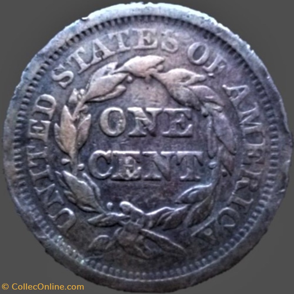 1849 One Cent monnaies monde etats unis 1849 one cent
