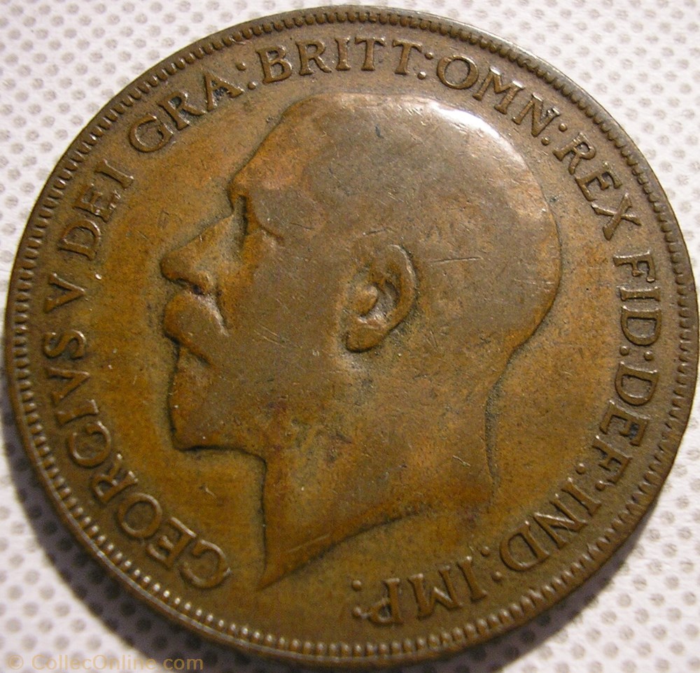 George V - One Penny 1921 - Great Britain monnaies monde royaume uni george v one penny 1921 great britain