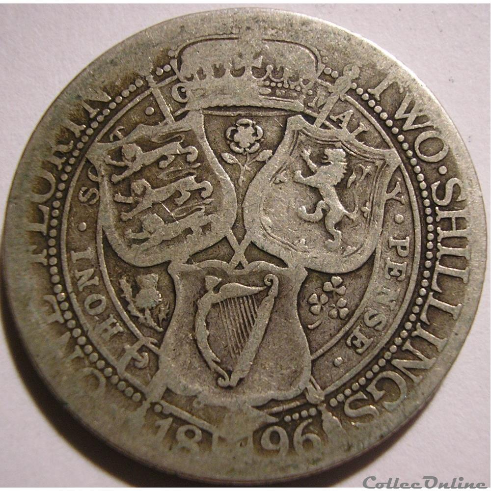 Victoria - One Florin 1896 - Kingdom of Great Britain monnaies monde royaume uni victoria one florin 1896 kingdom of great britain